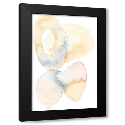 Soft Hued I Black Modern Wood Framed Art Print with Double Matting by Moore, Regina