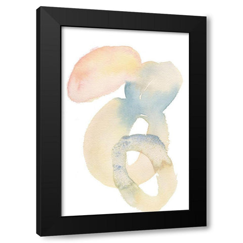 Soft Hued II Black Modern Wood Framed Art Print by Moore, Regina