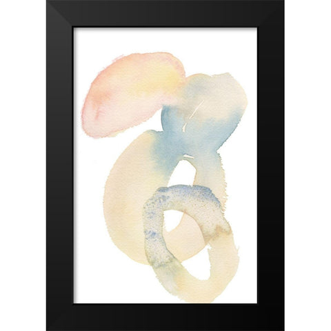 Soft Hued II Black Modern Wood Framed Art Print by Moore, Regina