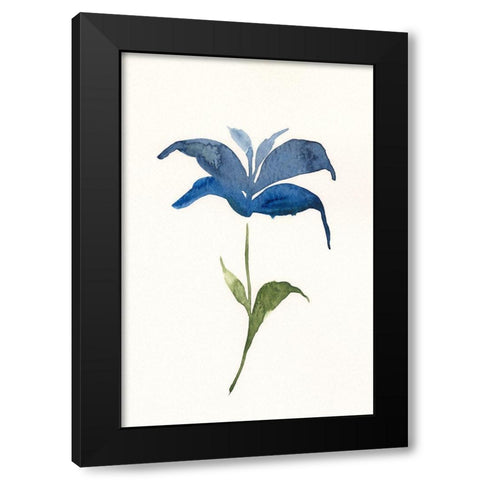 Floweret I Black Modern Wood Framed Art Print by Moore, Regina