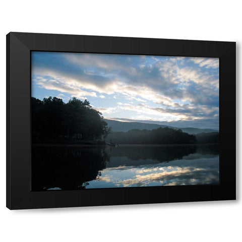 Smith Mountain Lake I Black Modern Wood Framed Art Print with Double Matting by Chandler, Sharon