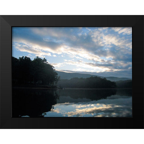 Smith Mountain Lake I Black Modern Wood Framed Art Print by Chandler, Sharon