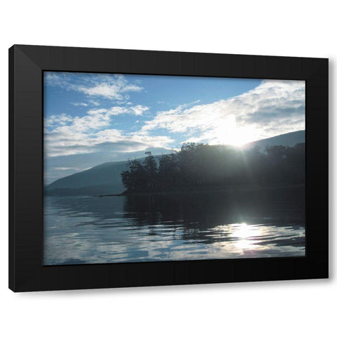 Smith Mountain Lake II Black Modern Wood Framed Art Print by Chandler, Sharon