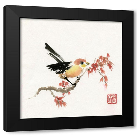 Waiting for You Black Modern Wood Framed Art Print by Rae, Nan