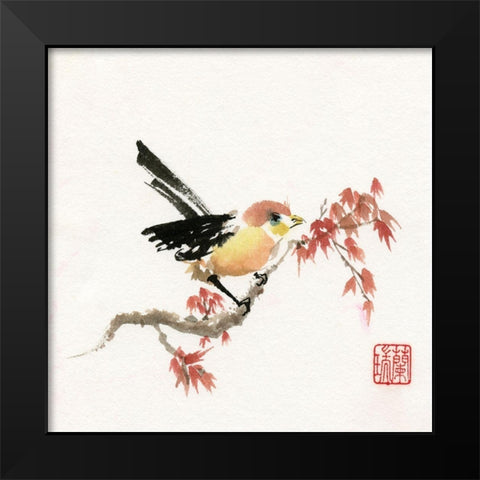 Waiting for You Black Modern Wood Framed Art Print by Rae, Nan