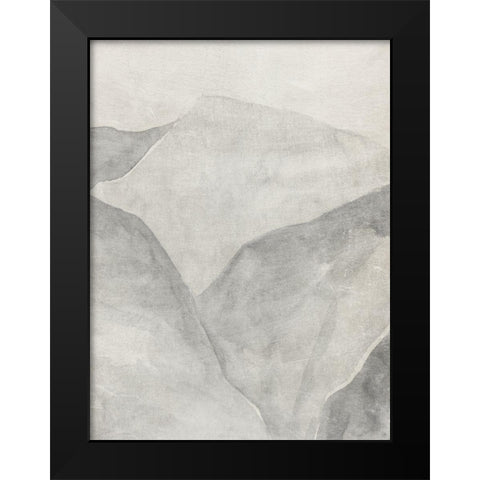 Gray Mountain Range II Black Modern Wood Framed Art Print by Warren, Annie