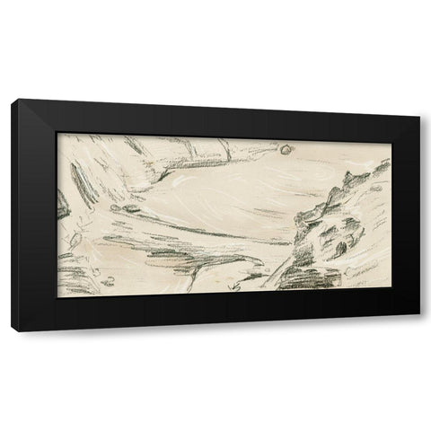 The Secret Island II Black Modern Wood Framed Art Print with Double Matting by Wang, Melissa