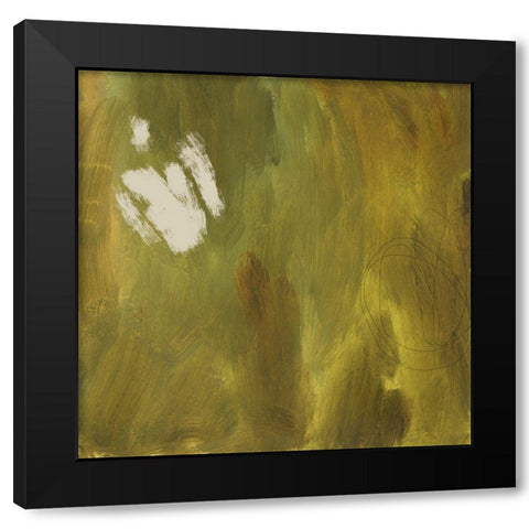 Verdant Abstract III Black Modern Wood Framed Art Print by Green, Jacob
