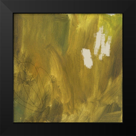 Verdant Abstract IV Black Modern Wood Framed Art Print by Green, Jacob
