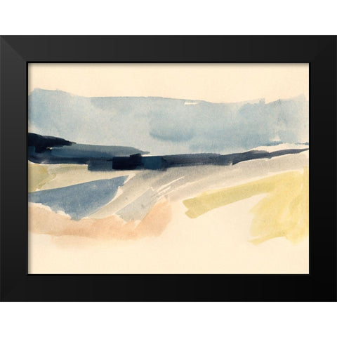 Horizon Swash I Black Modern Wood Framed Art Print by Barnes, Victoria