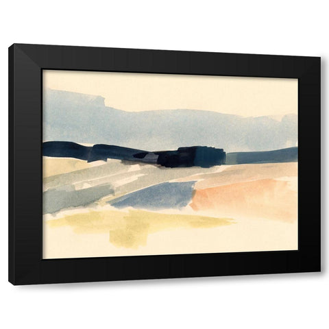 Horizon Swash II Black Modern Wood Framed Art Print with Double Matting by Barnes, Victoria