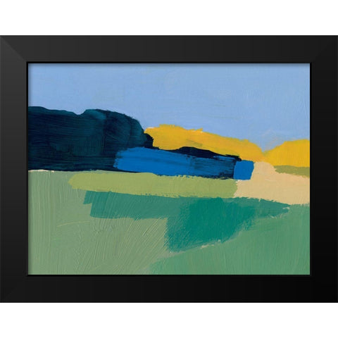 Landscape Blocks II Black Modern Wood Framed Art Print by Barnes, Victoria