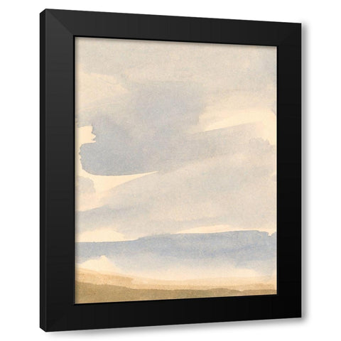 Simple Shoreline I Black Modern Wood Framed Art Print with Double Matting by Barnes, Victoria