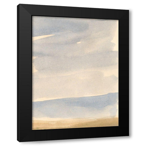 Simple Shoreline II Black Modern Wood Framed Art Print with Double Matting by Barnes, Victoria