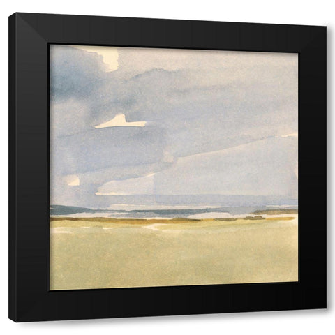 Distant Boundary I Black Modern Wood Framed Art Print by Barnes, Victoria