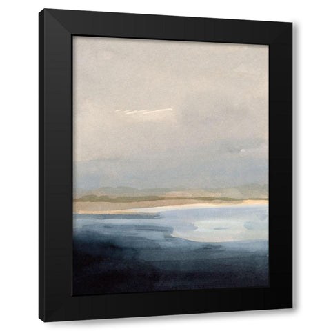 Misty Sea I Black Modern Wood Framed Art Print by Barnes, Victoria