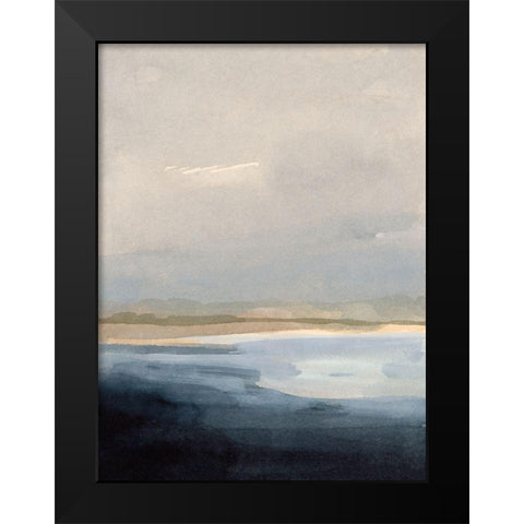 Misty Sea I Black Modern Wood Framed Art Print by Barnes, Victoria