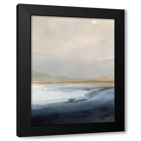 Misty Sea II Black Modern Wood Framed Art Print with Double Matting by Barnes, Victoria