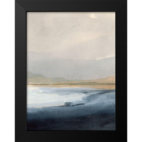 Misty Sea II Black Modern Wood Framed Art Print by Barnes, Victoria