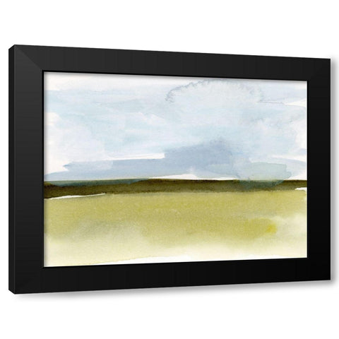 Splashy Meadow I Black Modern Wood Framed Art Print by Barnes, Victoria