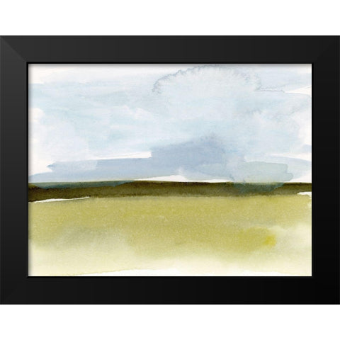 Splashy Meadow I Black Modern Wood Framed Art Print by Barnes, Victoria