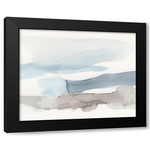 Coastal Tones II Black Modern Wood Framed Art Print with Double Matting by Barnes, Victoria