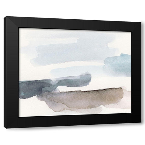 Coastal Tones IV Black Modern Wood Framed Art Print with Double Matting by Barnes, Victoria