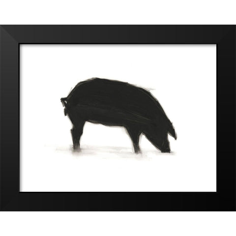 European Farm Collection VII Black Modern Wood Framed Art Print by Harper, Ethan