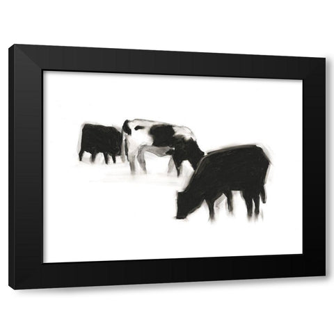 European Farm Collection X Black Modern Wood Framed Art Print with Double Matting by Harper, Ethan