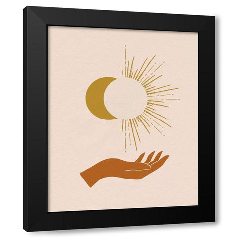 Celestial Reach II Black Modern Wood Framed Art Print by Barnes, Victoria