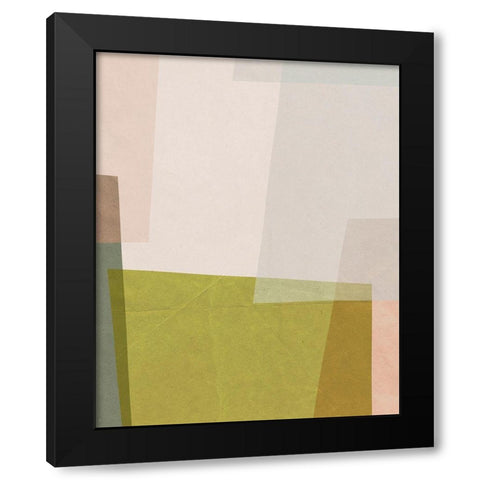 Overlapping Planes I Black Modern Wood Framed Art Print with Double Matting by Barnes, Victoria