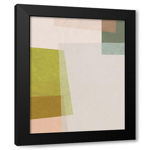 Overlapping Planes IV Black Modern Wood Framed Art Print with Double Matting by Barnes, Victoria