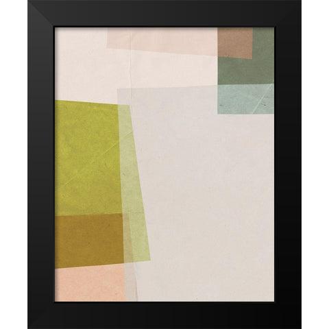 Overlapping Planes IV Black Modern Wood Framed Art Print by Barnes, Victoria