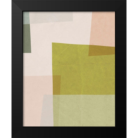 Overlapping Planes V Black Modern Wood Framed Art Print by Barnes, Victoria