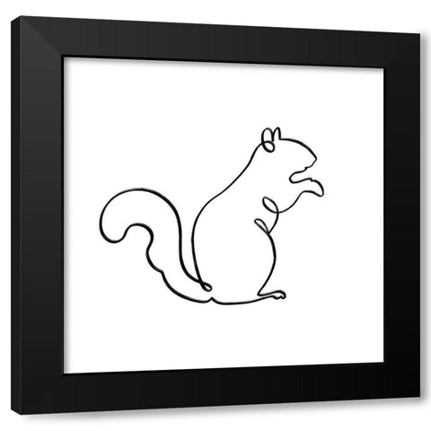 Critter Contour I Black Modern Wood Framed Art Print with Double Matting by Barnes, Victoria