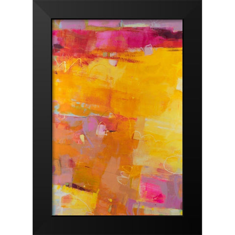 Viv I Black Modern Wood Framed Art Print by Jachimiec, Sue