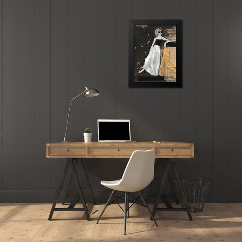 Glamour II Black Modern Wood Framed Art Print by Longley, Alicia
