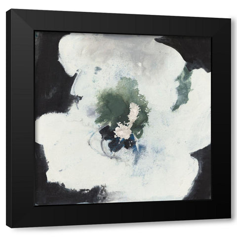 Happy Flower I Black Modern Wood Framed Art Print by Combs, Joyce