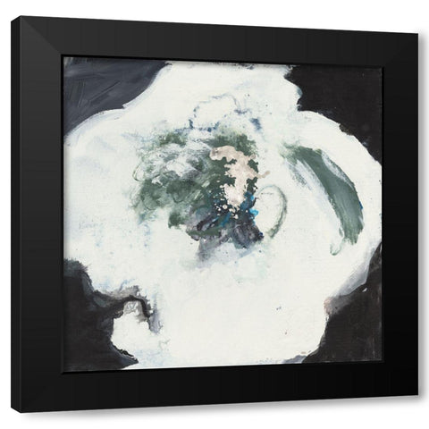 Happy Flower II Black Modern Wood Framed Art Print by Combs, Joyce