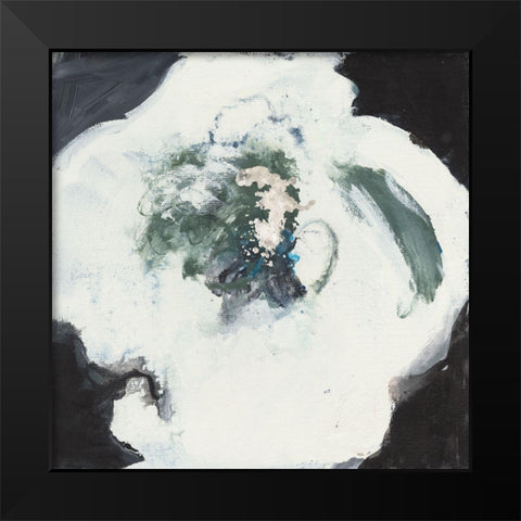 Happy Flower II Black Modern Wood Framed Art Print by Combs, Joyce