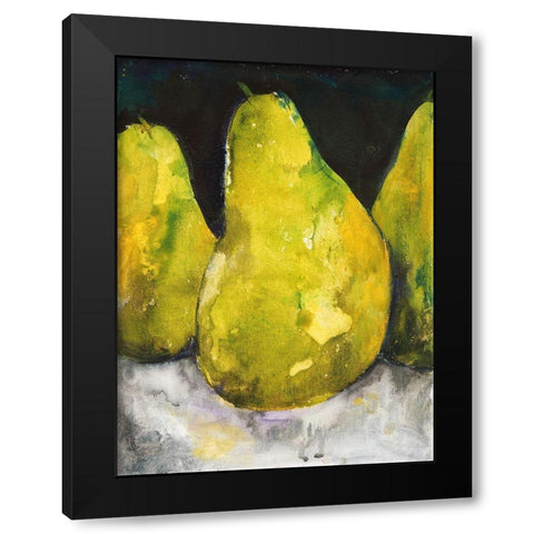 Pear Together I Black Modern Wood Framed Art Print by Combs, Joyce