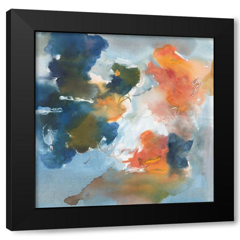 Friendships  II Black Modern Wood Framed Art Print with Double Matting by Combs, Joyce