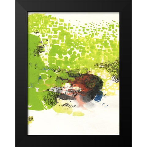 Peeking Through II Black Modern Wood Framed Art Print by Combs, Joyce