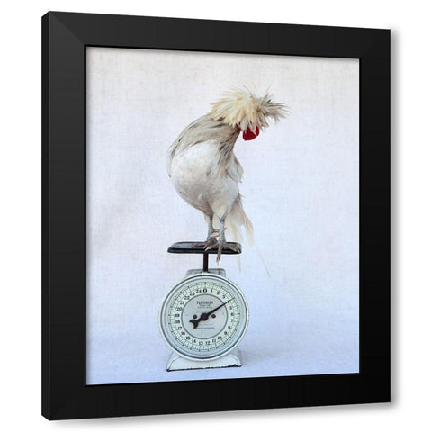 Rod on Scale Black Modern Wood Framed Art Print with Double Matting by Soderman, Tania