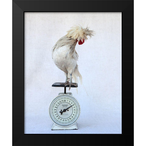 Rod on Scale Black Modern Wood Framed Art Print by Soderman, Tania