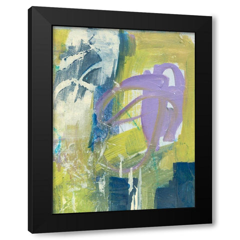 Enchanted Dreams I Black Modern Wood Framed Art Print with Double Matting by Combs, Joyce