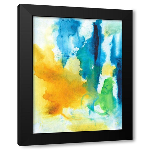 Summer Skies II Black Modern Wood Framed Art Print by Combs, Joyce