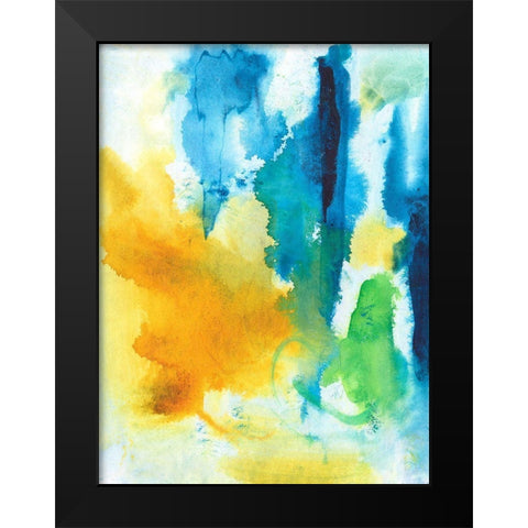 Summer Skies II Black Modern Wood Framed Art Print by Combs, Joyce
