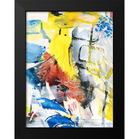 Step Out I Black Modern Wood Framed Art Print by Combs, Joyce
