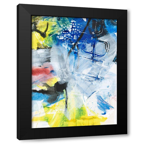Step Out II Black Modern Wood Framed Art Print by Combs, Joyce